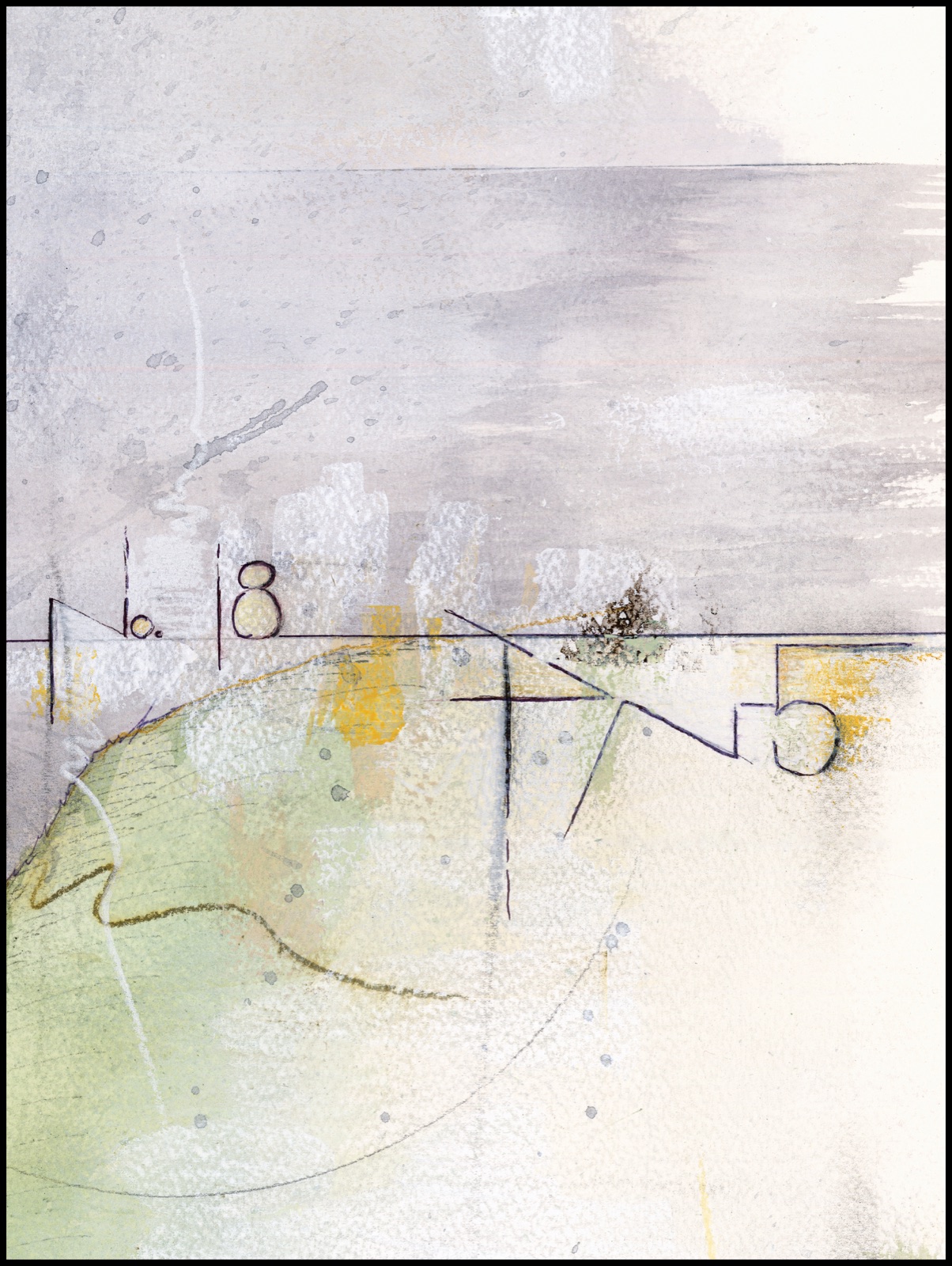Detail view 1 of the original TPC Twin Cities No. 18 artwork